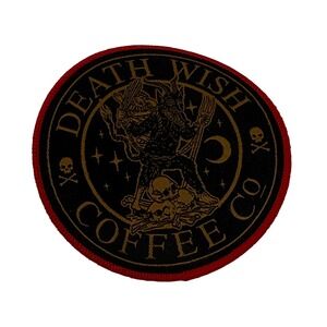 Death Wish Coffee Krampus Christmas German Patch Round Collectible
